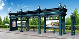 泊头市定制公交候车亭、站牌、垃圾箱等街具