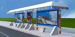 公交候车亭遮阳挡雨，等车必备