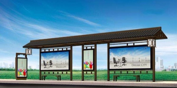 安庆市桐城市公交候车亭、站牌、垃圾箱等街具