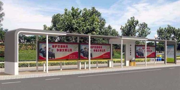 吕梁市临县定制公交候车亭、站牌、垃圾箱等街具
