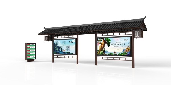绿色港湾式智能公交候车亭，一展城市环保新风貌