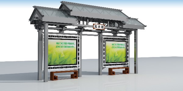 哪些场景适合投放古典候车亭