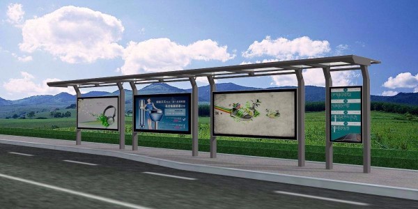 沧州市东光县定制公交候车亭、站牌、垃圾箱等街具