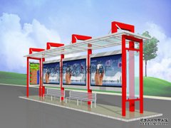 仿古候车亭融合科技元素适应更多城市
