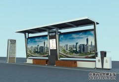 新型公交候车亭扮靓城区街道